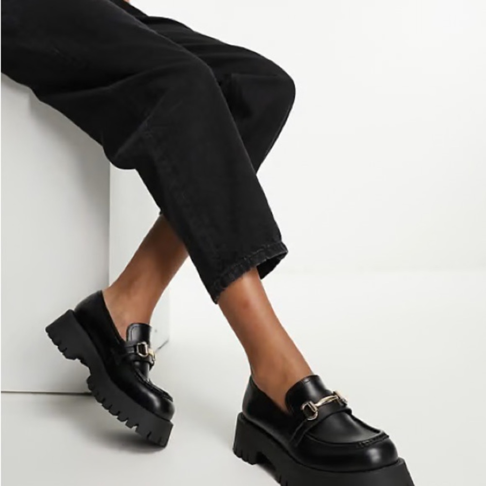 ASOS Black Chunky Loafers
